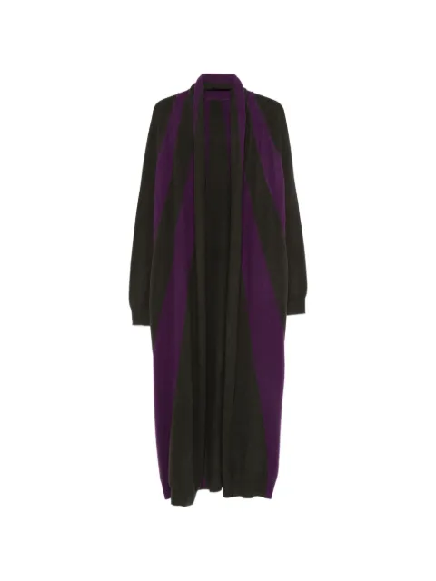 Frenckenberger striped long cardigan Black S26592RX