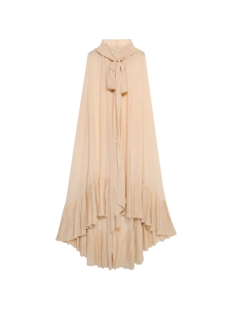 Blumarine hooded cape dress Neutrals P622C443AN0817