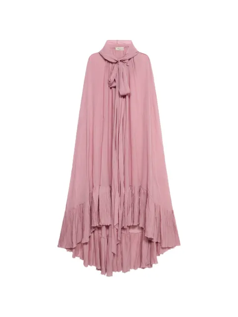 Blumarine hooded cape dress Pink P622C443AN0114