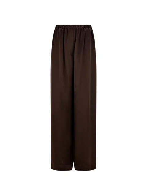Ferragamo satin trousers Brown 793249