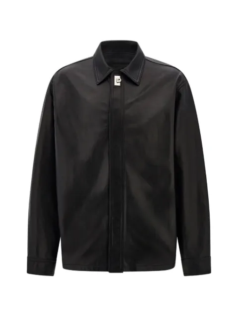 Ferragamo nappa over shirt Black 794241