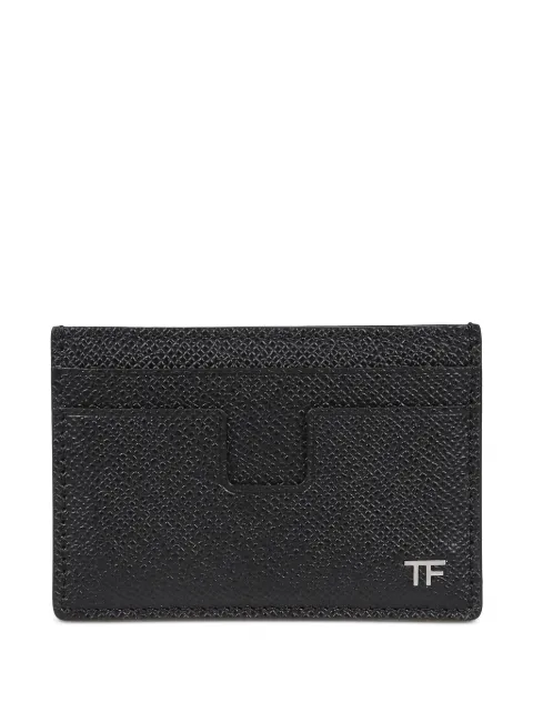 TOM FORD logo-plaque cardholder Black YM232LCL081SNAA