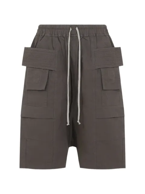 Rick Owens DRKSHDW beige cotton creatch cargo shorts Grey DU01F4382CR