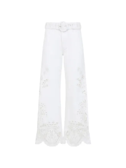 FARM Rio Off-white Boho Beauty Richelieu pants White 349731