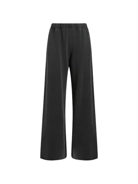 Moschino wide-leg cotton track trousers Black A68104436