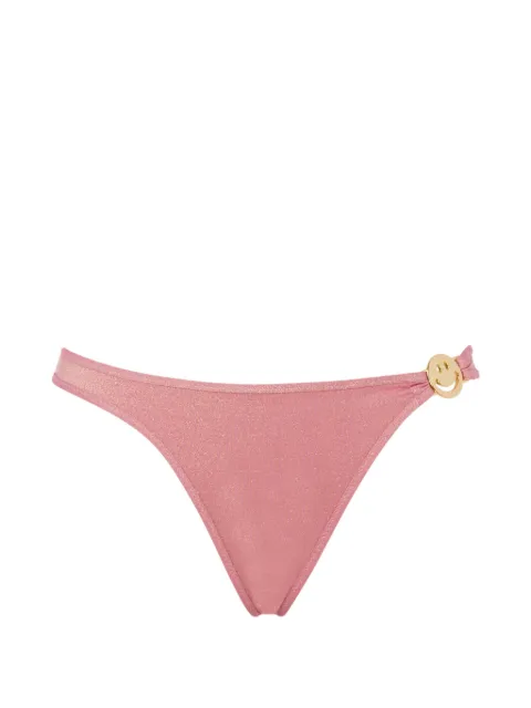Moschino smiley-plaque bikini Pink A59209409