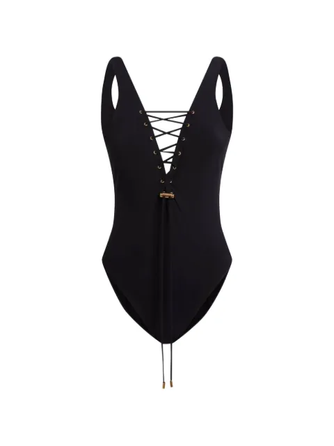 Moschino lycra one-piece swimsuit Black A49069442