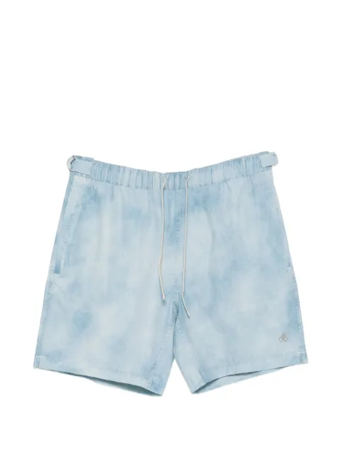 Moose Knuckles denim print swim shorts Blue M16MR778H1