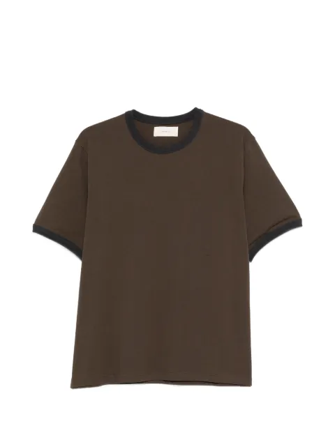 Jeanerica contrast-trim T-shirt Brown A110001