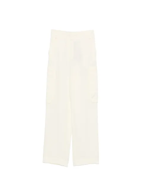 TWINSET cargo-pocket straight trousers Neutrals 261TP2534