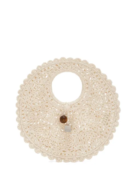 Jacquemus the Spiaggia small round bag Neutrals BAW00445AW00623