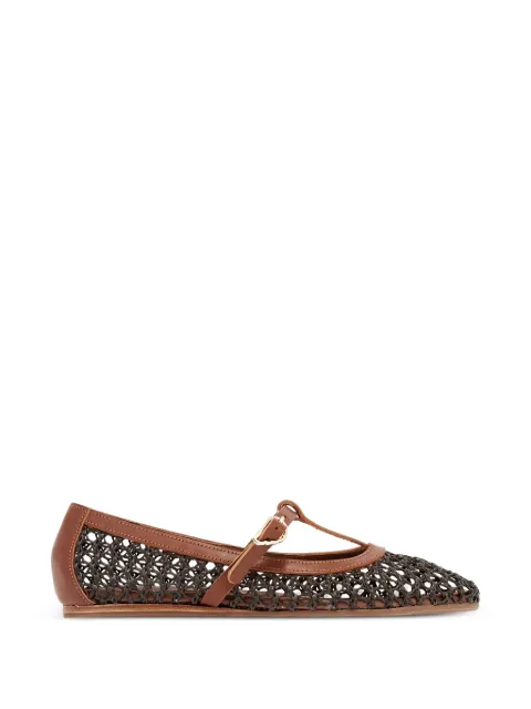 Ancient Greek Sandals Aerati buckled ballet flats Brown AERATIVACHETTA
