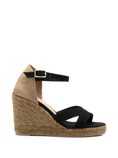 Castañer Bruna criss-cross espadrilles Black BRUNAT8001