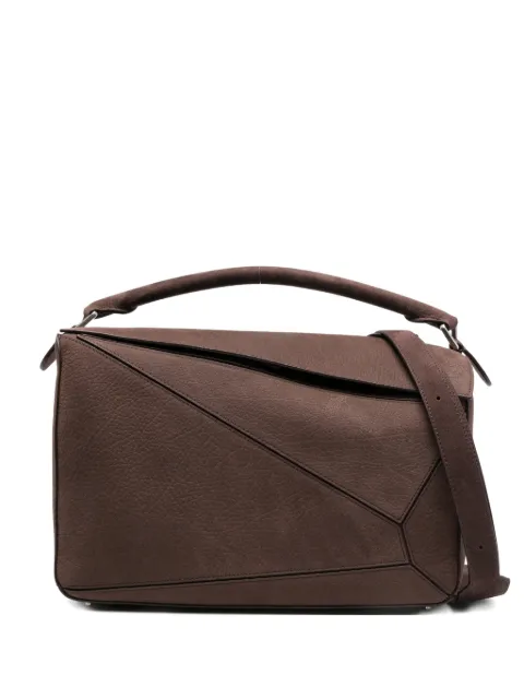 LOEWE large Puzzle tote bag Brown B510PNLX05