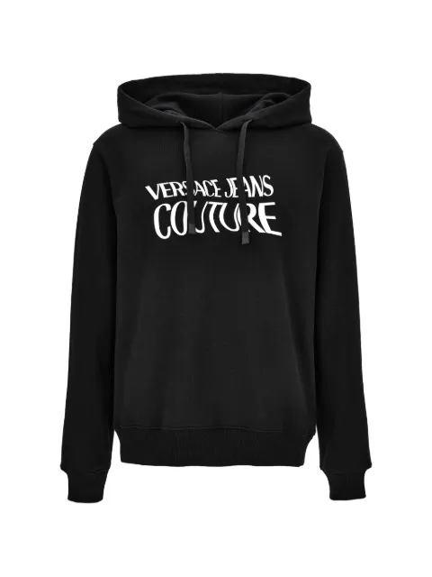 Versace Jeans Couture logo-print hoodie Black 80GAIE05CF00E