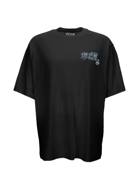 Versace Jeans Couture graphic-print T-shirt Black 80GAHT09CJ00T