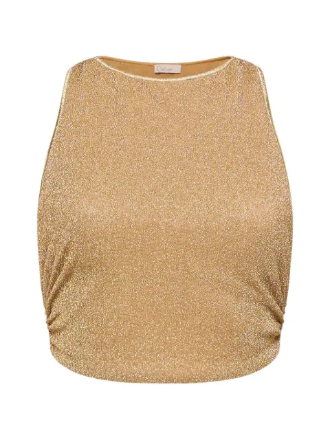 Oséree Lumière sleeveless top Gold ATS261