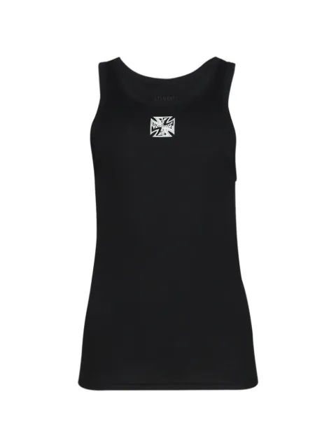 VETEMENTS cross-logo tank top Black ME76TT159B