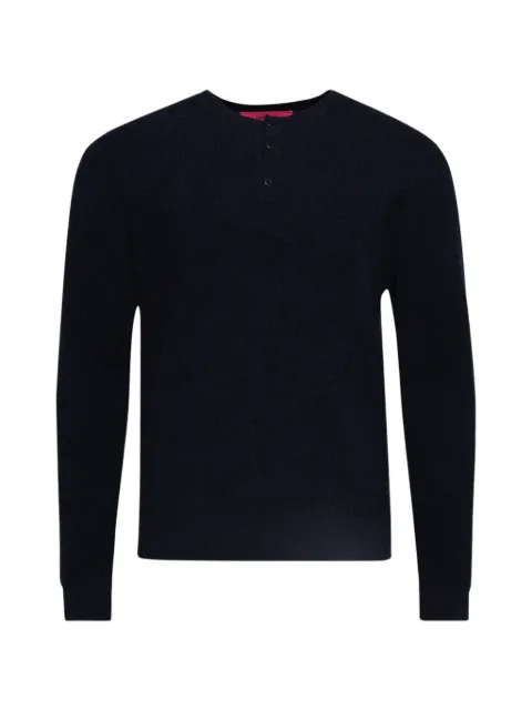 The Elder Statesman ribbed buttoned sweater Black 250425