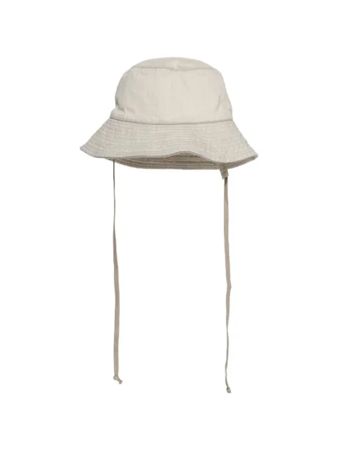 Rick Owens denim tie hat Neutrals DA01F4479DMW