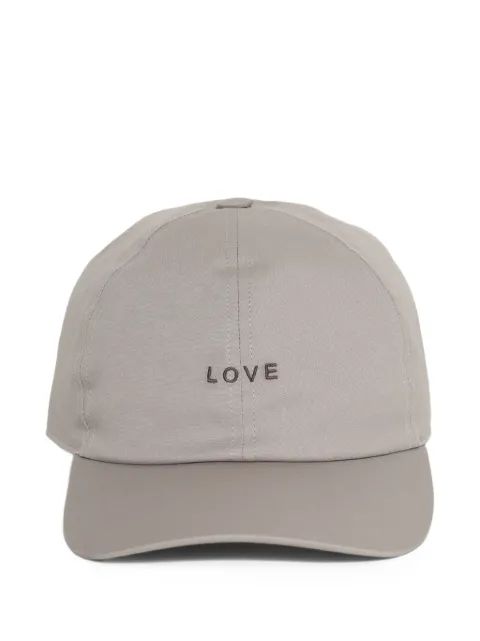 Rick Owens lettering-embroidery baseball cap Neutrals RA01F0800TEEM4