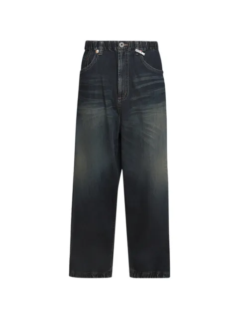Maison MIHARA YASUHIRO elasticated straight-leg jeans Blue J16PT123