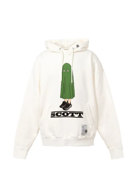 Maison MIHARA YASUHIRO Scott-print hoodie Neutrals A15HD653