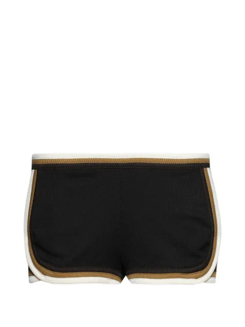 Christopher Esber rib trim track shorts Black 25045283