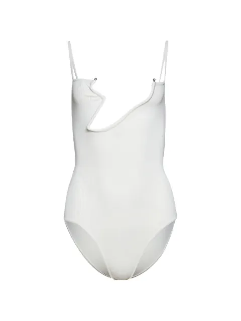 Christopher Esber Odessa Arced knitted bodysuit White 25041219
