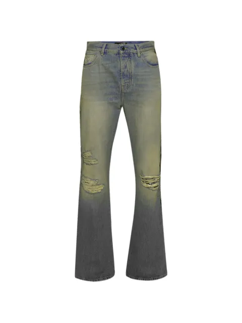 AMIRI patchwork ripped jeans Blue AMBMJE1032