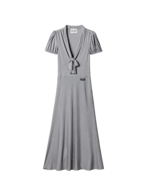 Miu Miu silk jersey dress Grey MF6161SOOO13WN