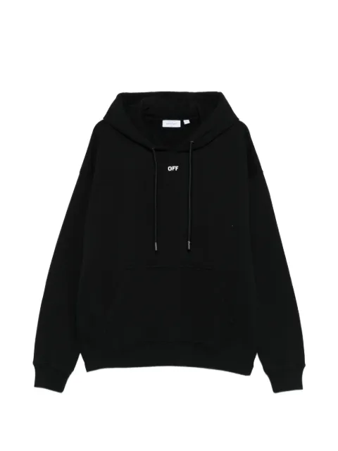 Off-White drawstring hoodie Black OMBB085S26FLE00G0001