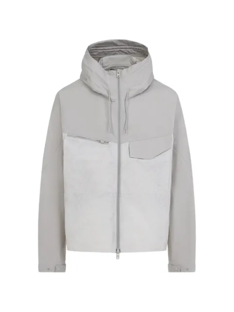 Y-3 panelled hooded jacket Neutrals KS5227