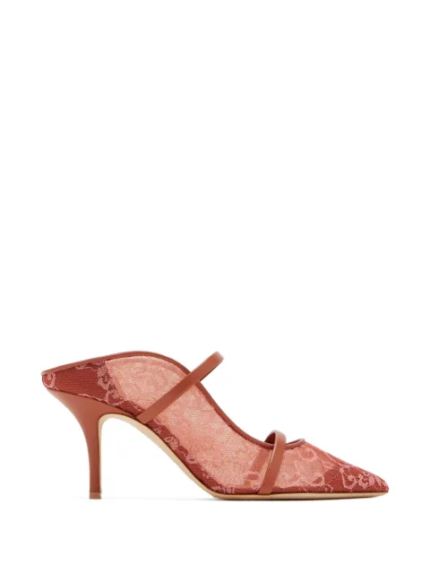 Malone Souliers x Nojoud Alrumaihi Maureen leather-strap mules Pink MAUREEN70505