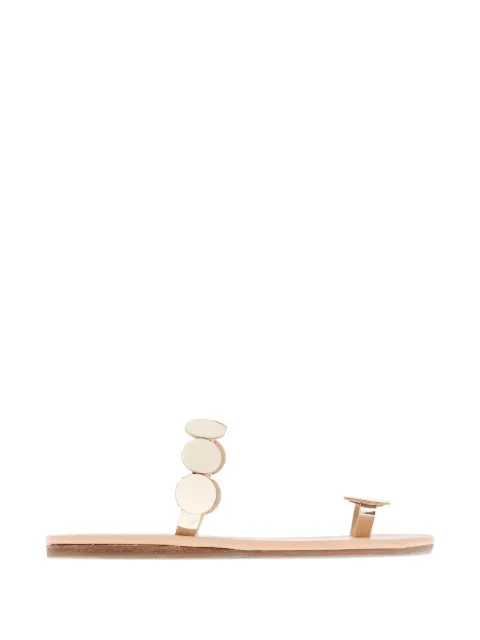 Ancient Greek Sandals Dirki disc-embellished sandals Gold DIRKIMIRROR