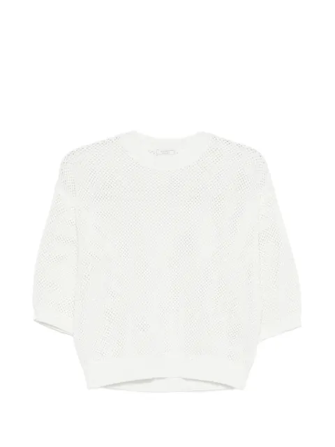 Peserico open-knit sweater White A99094F129234R