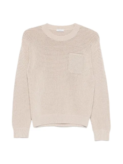 Peserico open-knit sweater Neutrals A99085F079312B