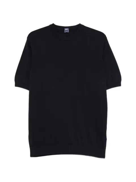 Fedeli crew neck short-sleeve T-shirt Blue MU0D8014