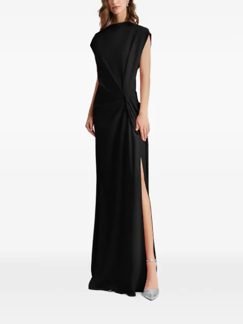 Gemy Maalouf loose-cut draping maxi dress Black EDSS241914LD