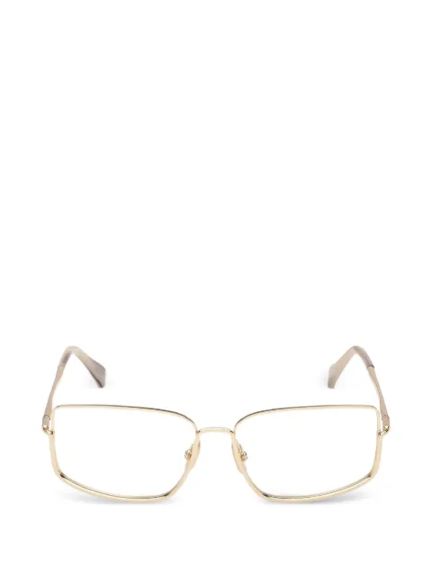 Max Mara Eyewear rectangle metal glasses Gold MM5203