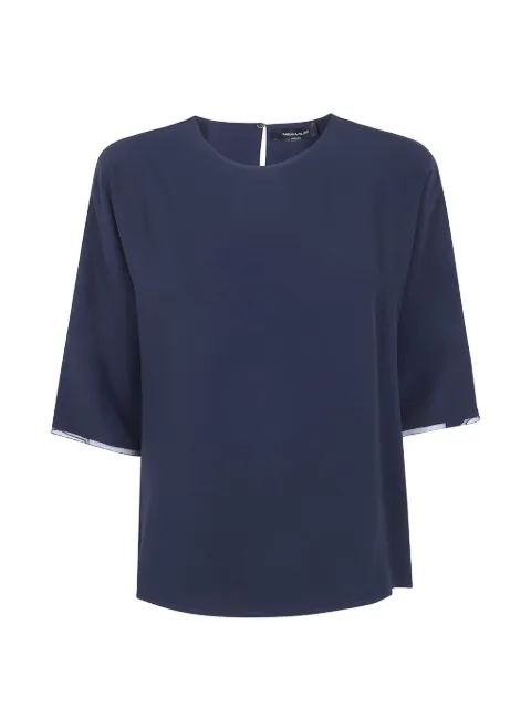 Fabiana Filippi flared shirt Blue TPD276F728M191