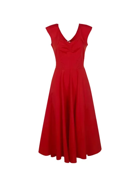ASPESI open back dress Red 2971D307