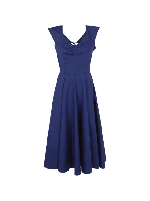 ASPESI tie back dress Blue 2971D307