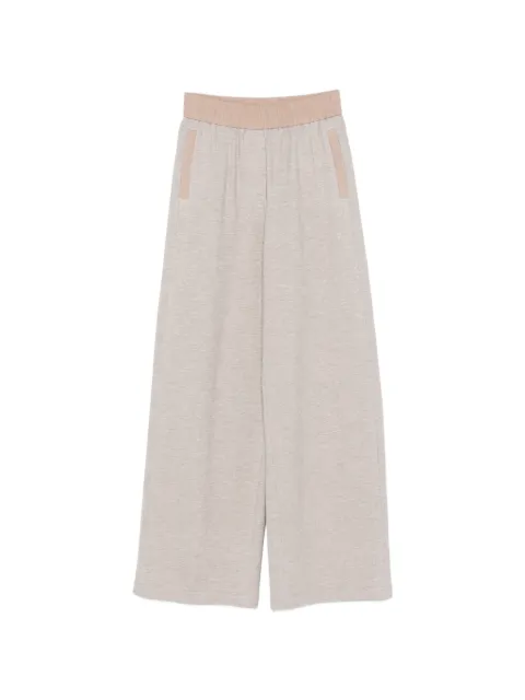 Peserico elasticated-waistband track pants Brown A04580J02355A