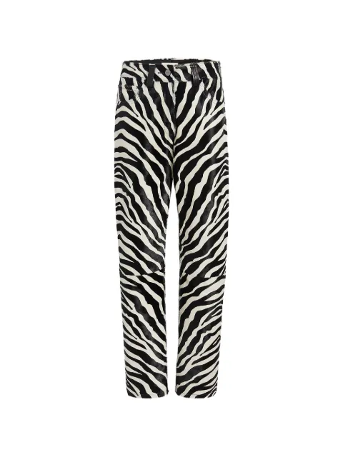 KHAITE Callum zebra print trousers White 3171711