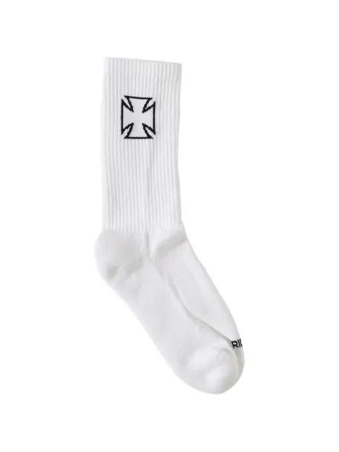 VETEMENTS cross-embellishment socks White UE76SO304W