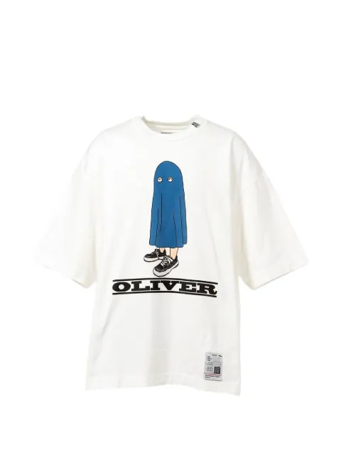 Maison MIHARA YASUHIRO Oliver printed T-shirt White A15TS651WHITE