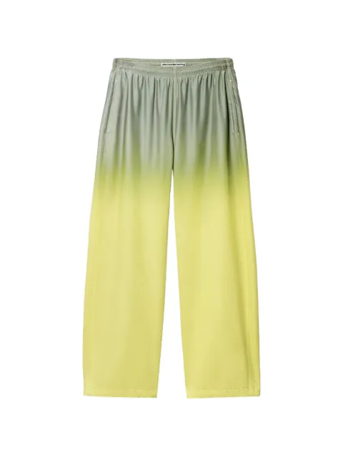 Alexander Wang reflective mid-rise track pants Yellow UWC1264115