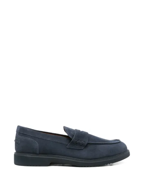 NERO GIARDINI penny leather loafers Blue E500610U212