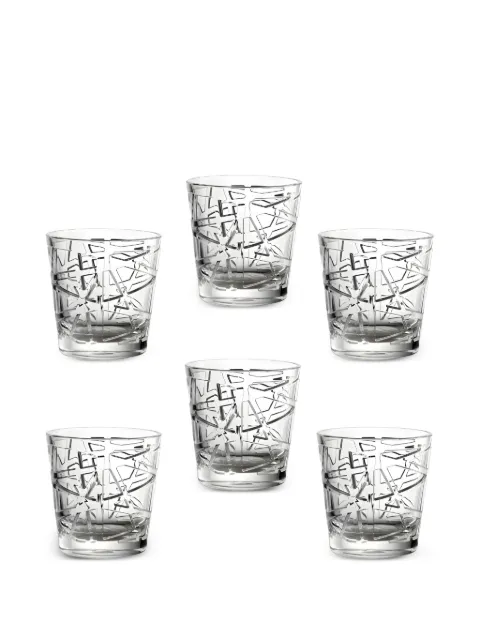 Mario Luca Giusti David glasses (set of six) White HBIKVIE1